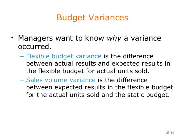 flexible budget variance