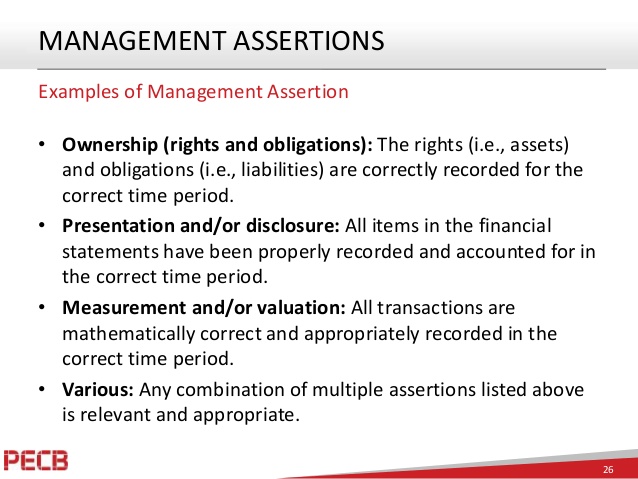 management assertions