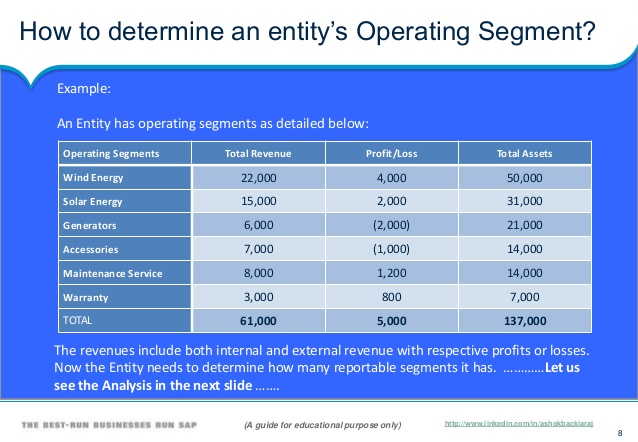 segment reporting