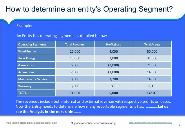 segment reporting