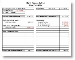 how to reconcile a bank statement