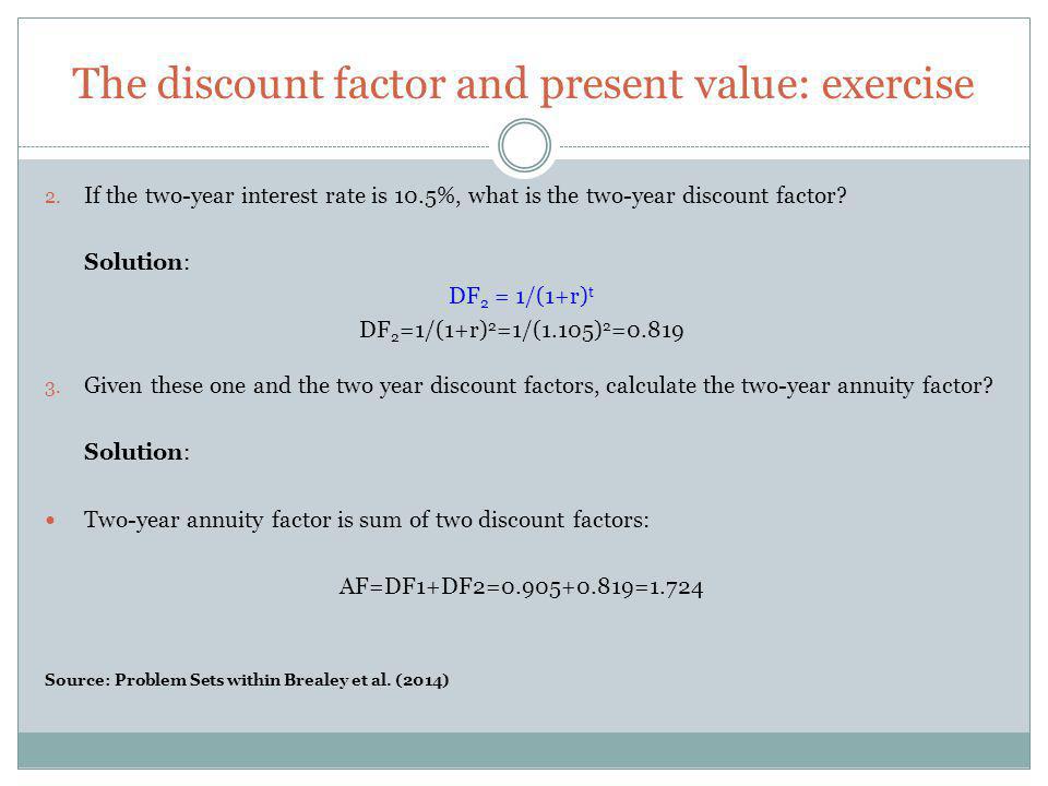 present value factor