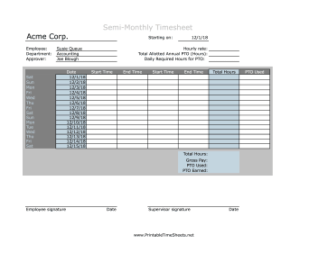 semi monthly pay