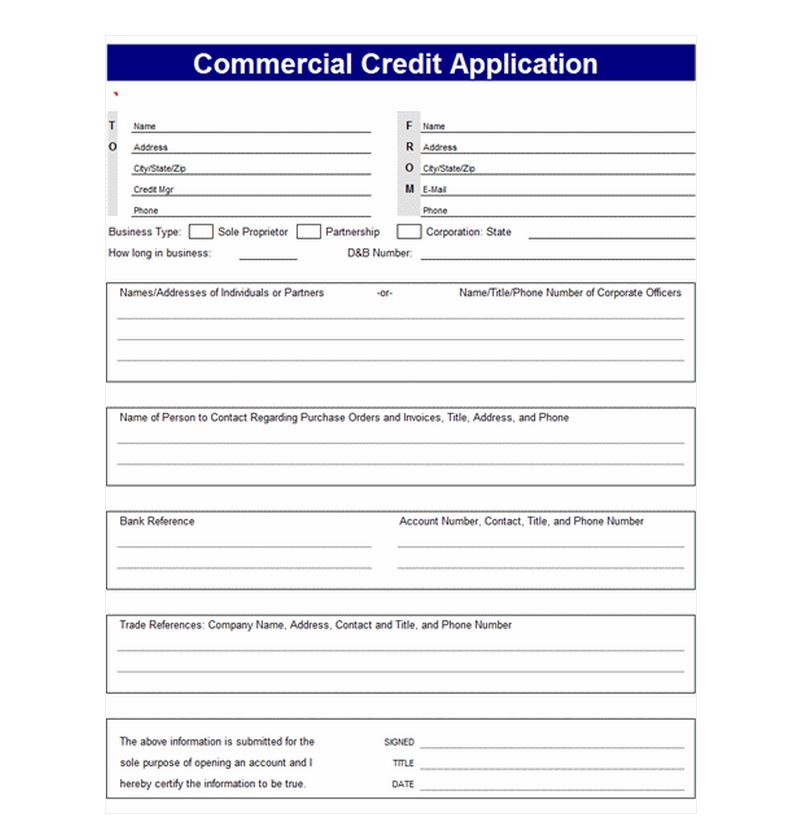 credit application